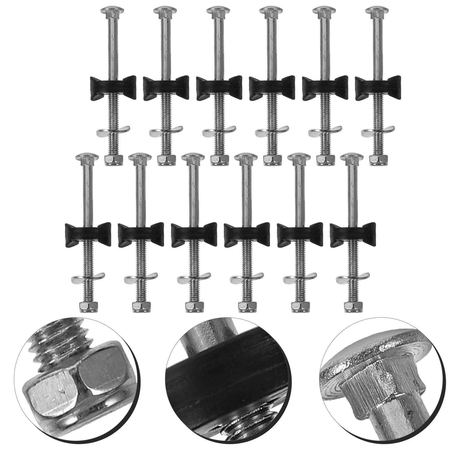 

12 Pcs Major Trampoline Accessories Child s Parts Galvanized Steel Fixation Screws
