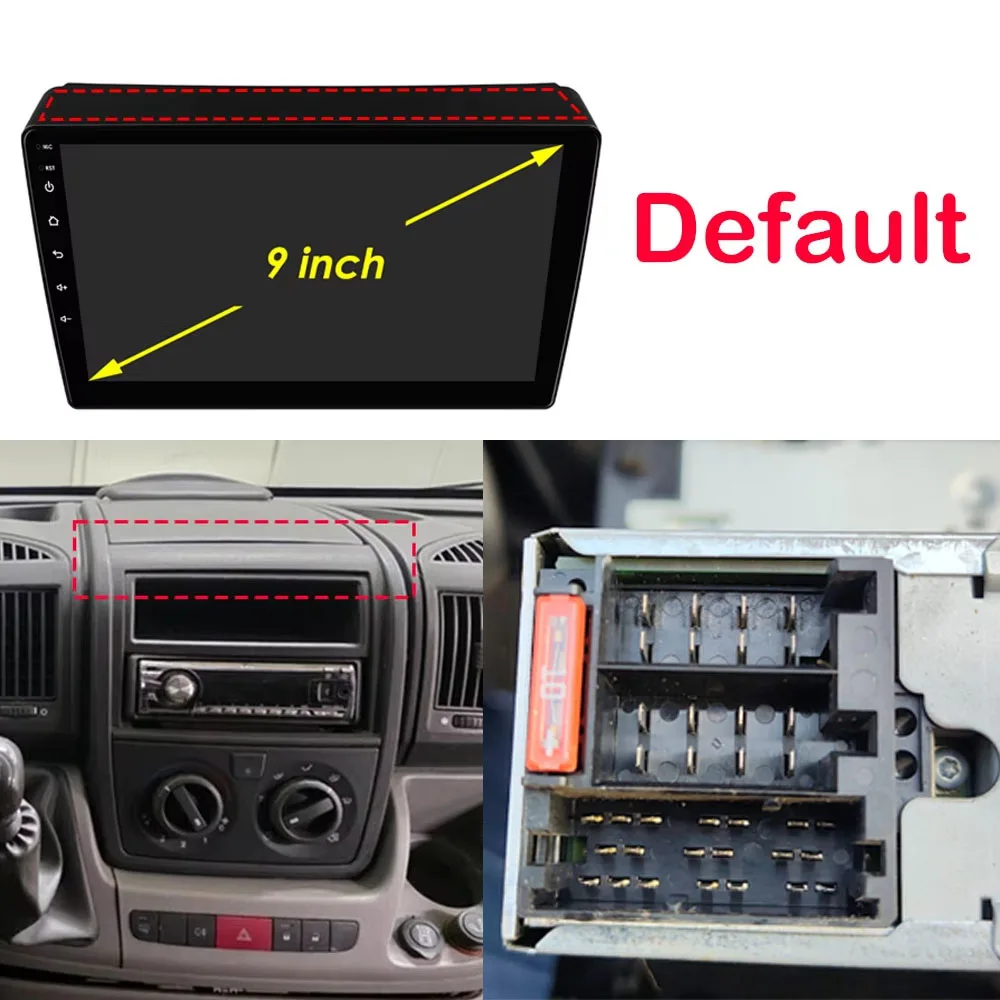 Android 15 For Fiat Ducato 2005-2023 Citroen Jumper Peugeot Boxer Dodge Ram 2500 Wireless Carplay Android Auto Multimedia 4G GPS