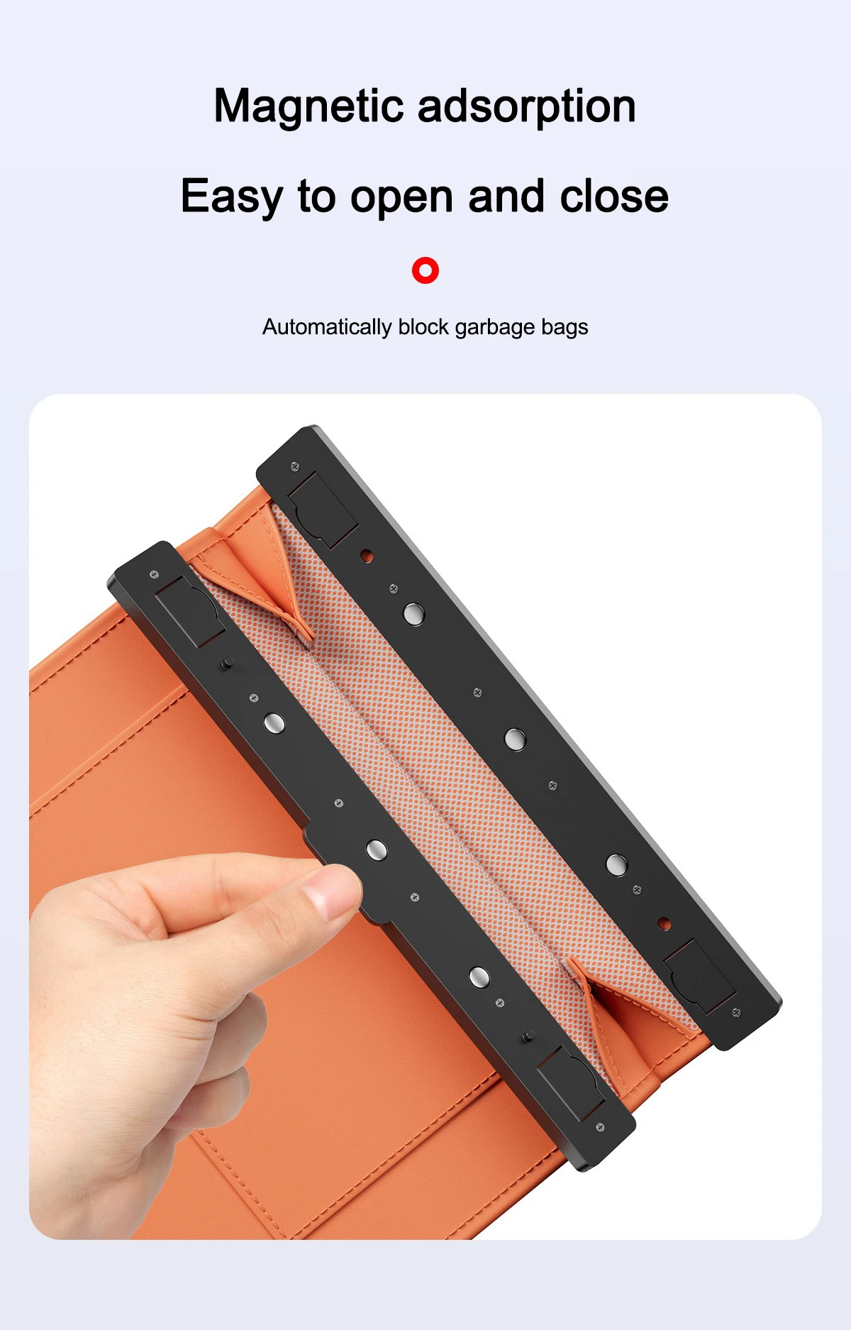 Luxe Lederen Auto Organizer - Krasbestendig materiaal