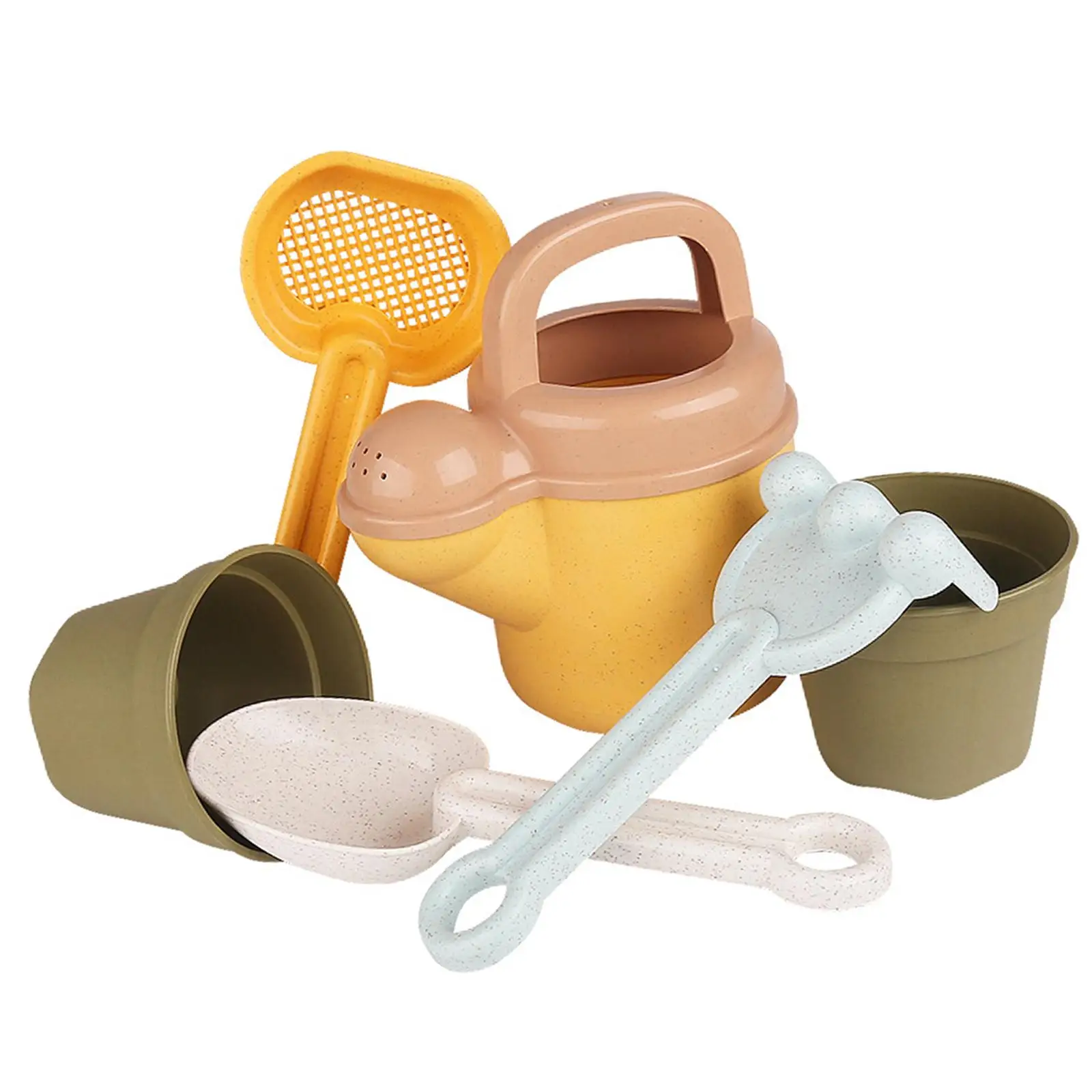 6x Beach Toys Set for Kids Rake Sandbox Toy for Backyard Outdoor Activities