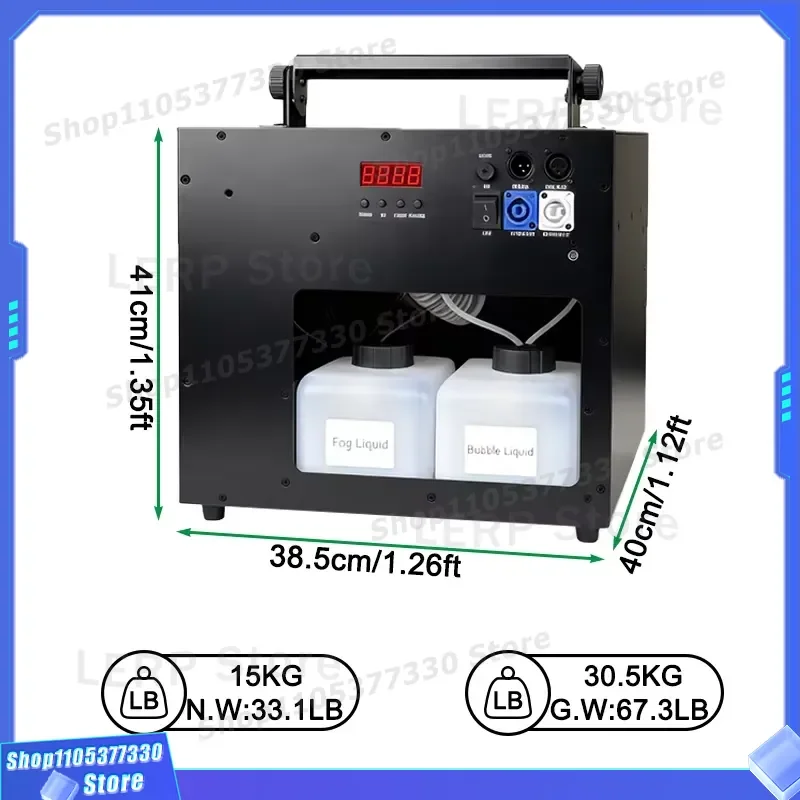 Igracelite 900W DMX Remote Control Smoke Bubble Machine Large Wedding Event Party Special Effect Generator Fog Blower Device