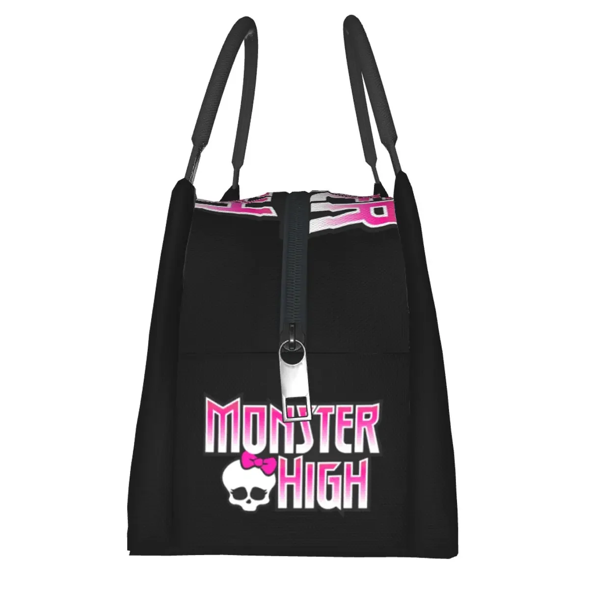 Monster High Doll Pretty Pink Pattern Lunch Bags isolato Bento Box Lunch Tote Picnic Bags Cooler Thermal Bag per donna Travel