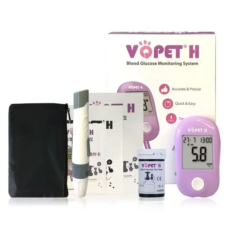 High Quality Dog Cat Blood Glucose Meter Monitoring Pet Blood Glucose Monitor System