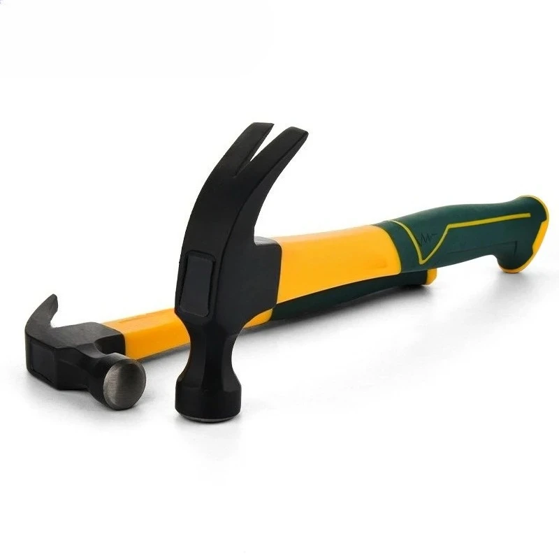 

Croissant woodworking hammer, wooden handle handle, high carbon steel integrated household small hammer