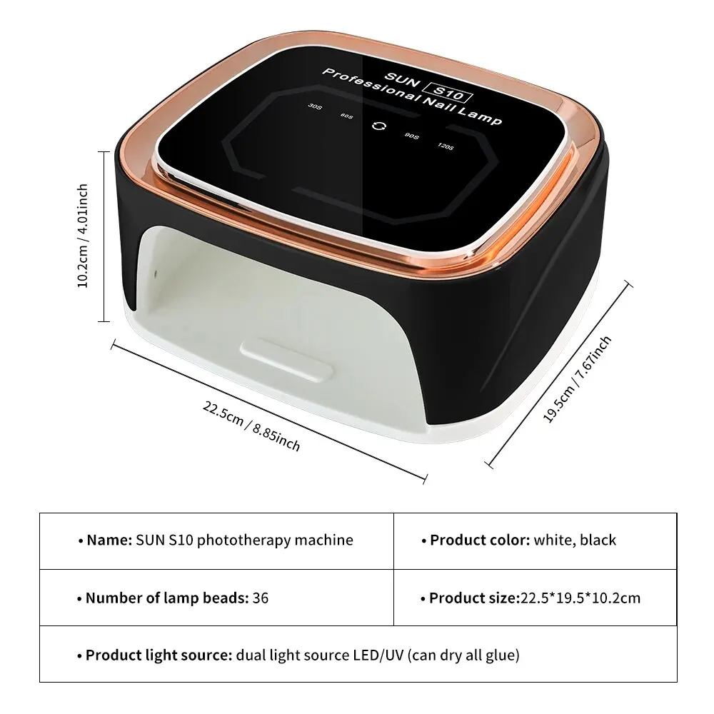 전문 충전식 네일 UV LED 램프 건조기, HD 디스플레이, 스마트 무선 네일 건조 램프, 빠른 건조 경화, 모든 광택제 젤