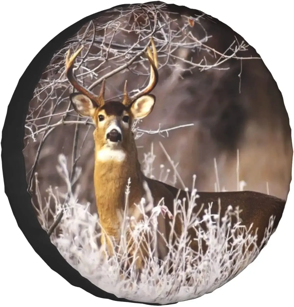 Free Whitetail Deer Printed Spare Tire Cover Waterproof Tire Wheel Protector for Car Truck SUV Camper Trailer Rv 14