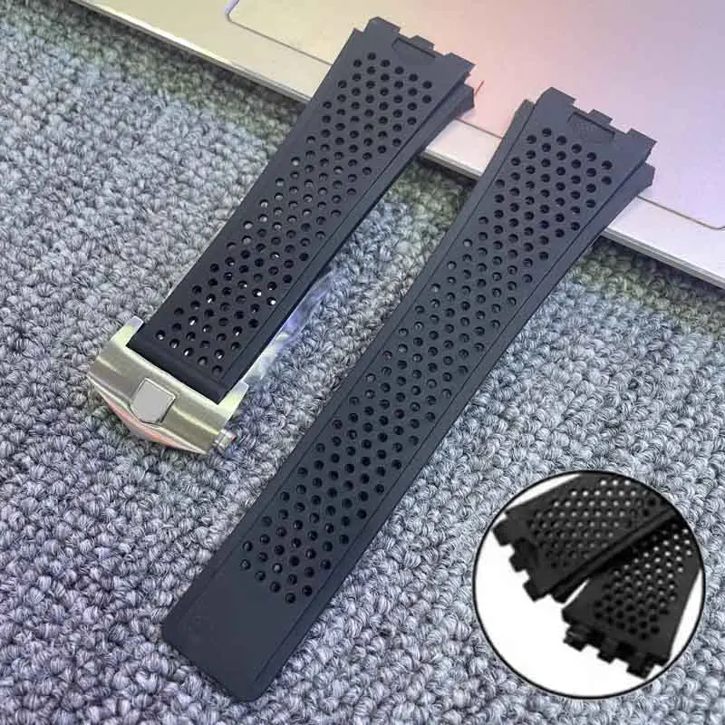 

Высококачественный силикон, подходит для TAG HEUER Carrera Series, ремешок для часов для мужчин, вогнутый выпуклый интерфейс, ремешок для часов, браслет 22 мм