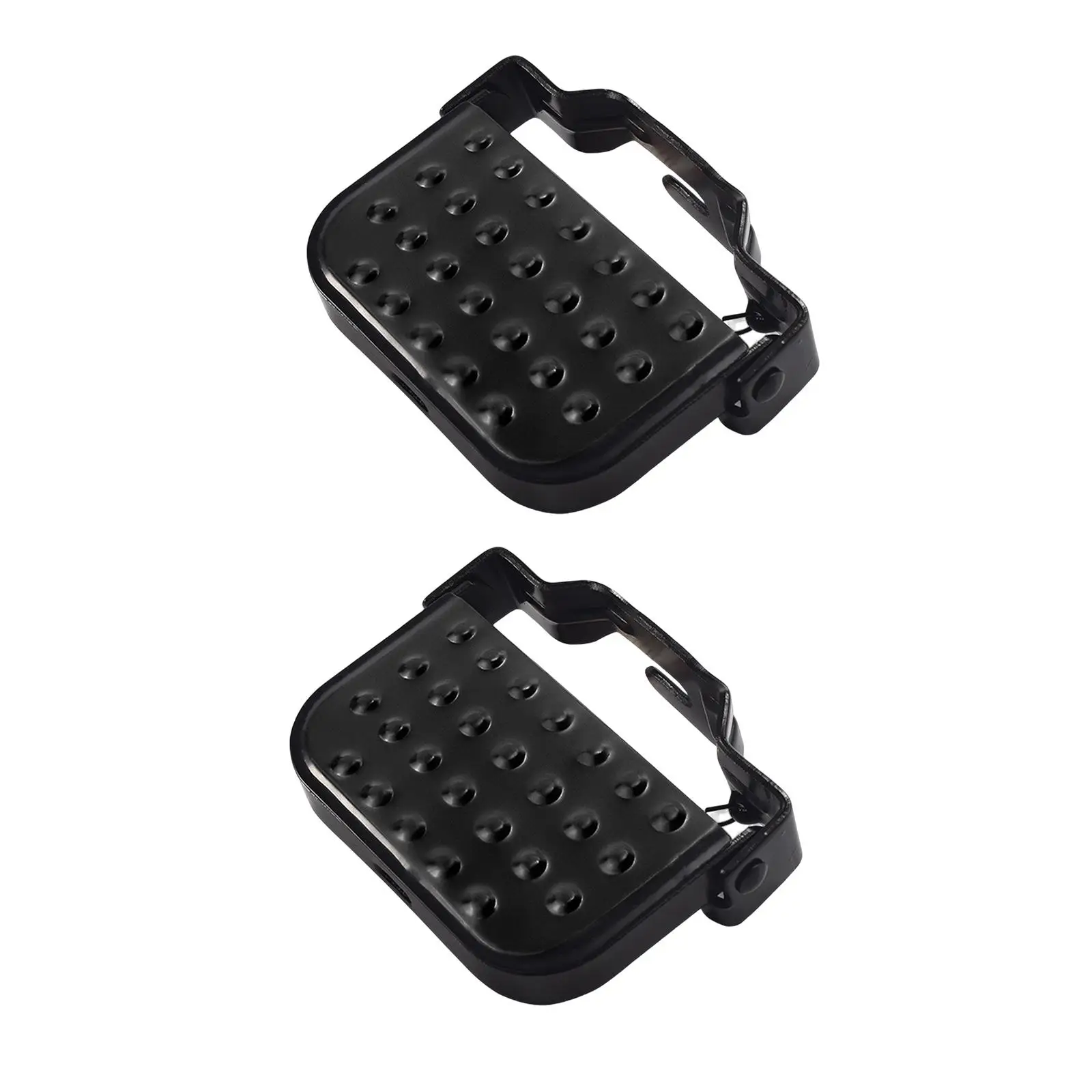 Bicycle Rear Pedals Folding Footrests Foldable Steel Step Stool Quick Release