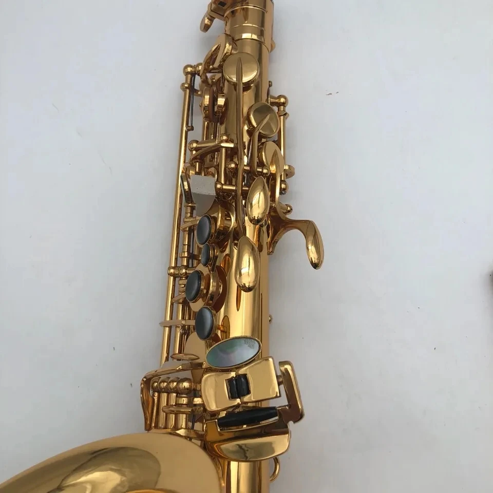 Classic original type 54 E-flat professional alto saxophone brass gold-plated upgrade color abalone button Alto sax instrument