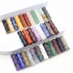 Necklace Pendant Natural Stone Bamboo-Shaped Pendant Charms For Women Jewelry Making DIY Bracelet Necklace Earrings Accessory