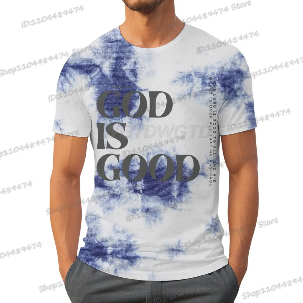 الله جيد طباعة تي شيرت المسيحية المعتقد الديني مضيئة نمط الشارع الشهير الرجال النساء قصيرة الأكمام Vintage تي شيرت الهدايا