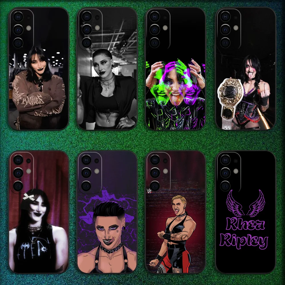 

R-Rhea Ripley Wrestler Phone Case For Samsung S25,S24,S21,S22,S23,S30,Ultra,S20,Plus,Fe,Lite,Note,10,9,5G Black Cover
