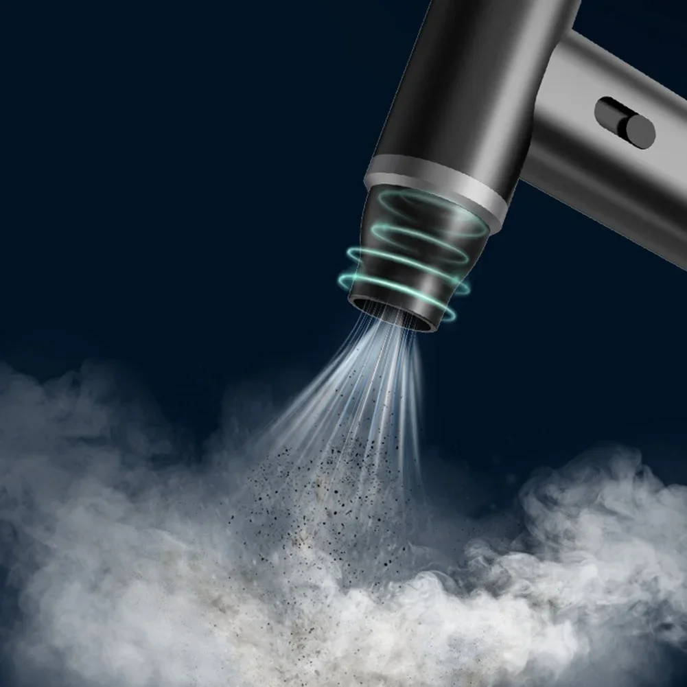 Spolverino ad aria compressa senza fili da 120000 giri/min Batteria incorporata 4000mAh Ricarica rapida flash Elementi essenziali per il campeggio all'aperto