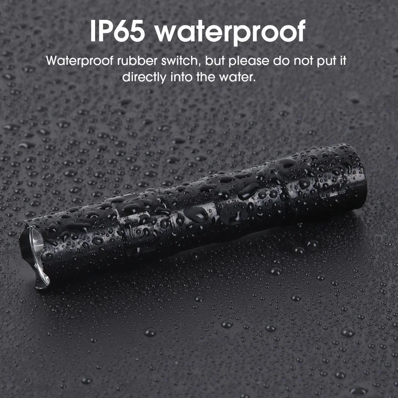 Portable Mini LED Flashlight Ultra Bright High Lumens Handheld Pen Light uses AA batteries Torch for Camping Outdoor Emergency