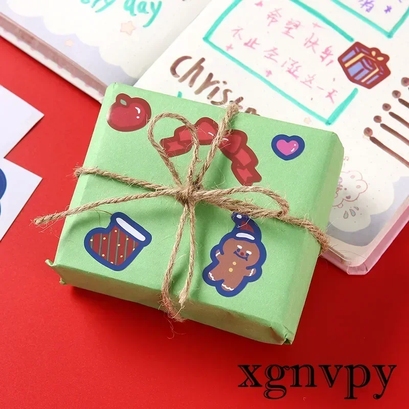 Xgnvpy Christmas gift Cartoon Gooka stickers kindergarten children Christmas gift prizes DIY cute ledger material