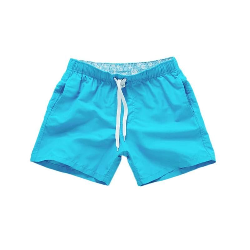 Pantalones cortos de S-3Xl para hombre, Shorts transpirables de secado rápido, longitud hasta el muslo, talla grande, con cordón sólido, para playa