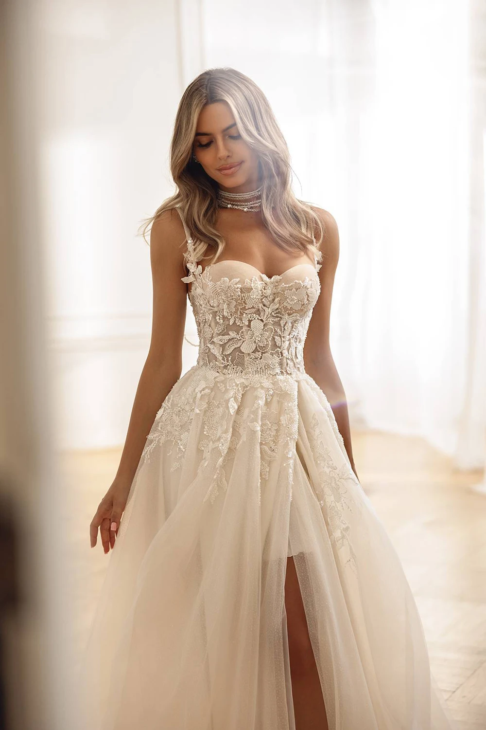 

Sexy Sleeveless Women Wedding Dresses A-Line Tulle Bridal Gowns Princess Party Mopping Length Vestidos De Noive 2026 Customized