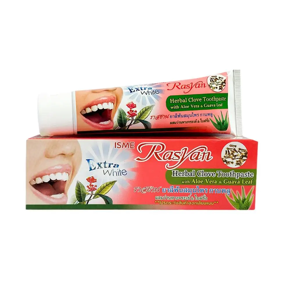 100g ISME Rasyan Herbal Clove Toothpaste Teeth Whitening Paste Pasta Dental Care Tooth Oral Stains Dental Remove Dentifrice H3E2