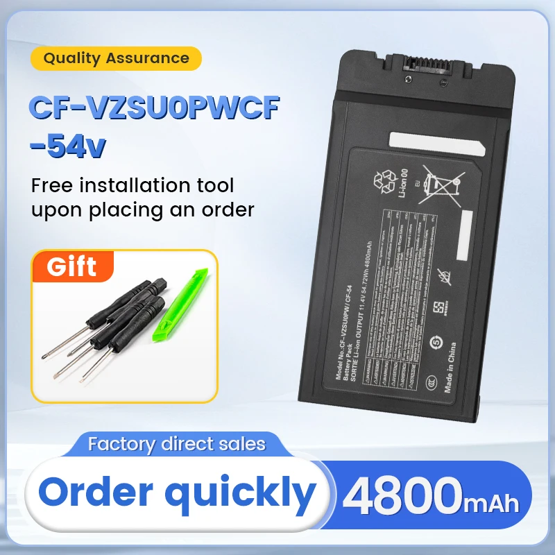 

SOMI CF-VZSU0PWCF-54 battery CF-VZSU0PR，CF-VZSU0LW for Panasonic TOUGHBOOK CF54 CF-54 Mk1 Series CF-VZSU0GW CF-VZSU0GJS