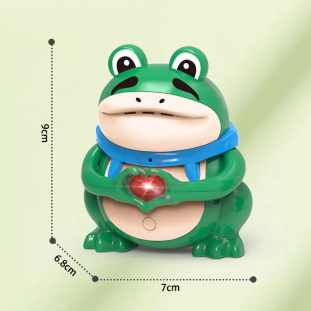 Cute Confession Frog Flash Sound Toys Talking I Love You Heart Frog Flash Model Luminous Valentine's Day Gift