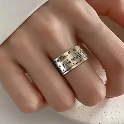 I Am Enough Letter Rings New Arrival Trend Women Rings Vintage Dandelion European American Popular Jewelry Fashion Wholesale