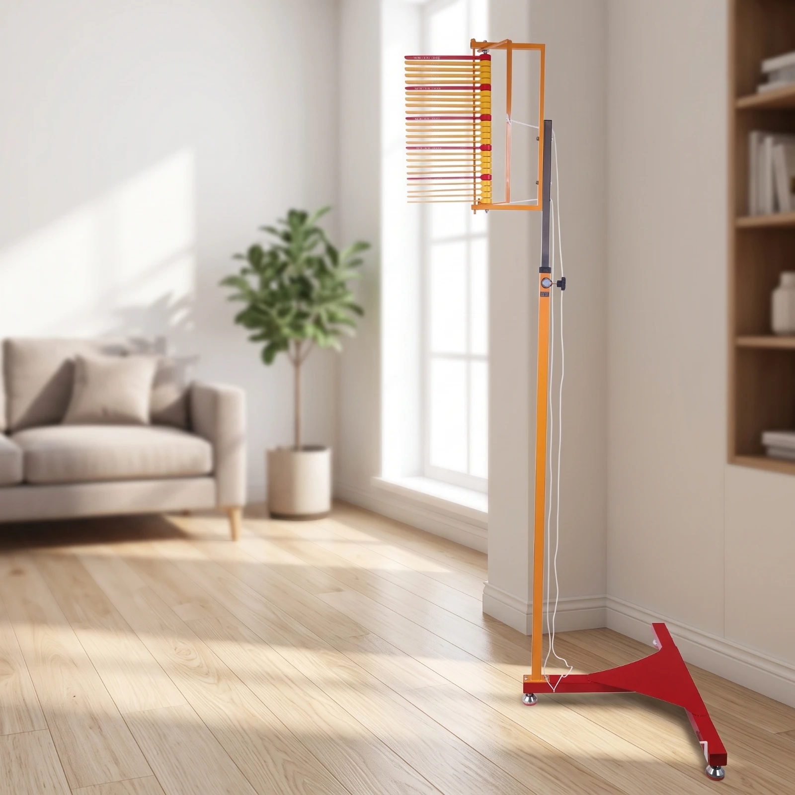 Vertical Jump Tester with Reach Panel Adjustable Vertical Height Jump Tester Tall Precision for Athletes, Basketball Exercises