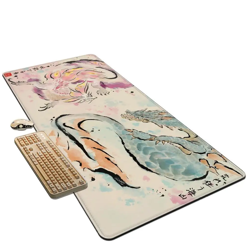 Podkładka pod mysz Monster Hunter Wildlands Tapetes de Mesa Teclado, Borracha Kawaii, Tapete de Mesa Antiderrapante, XXL, 100x50cm — zdjęcie produktu 7