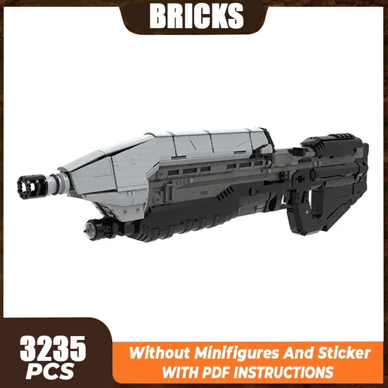 Popular Military Game Model Moc Building Bricks MA5D Assault Rifle Technology Blocks Gifts Christmas Toys DIY Sets Assembly