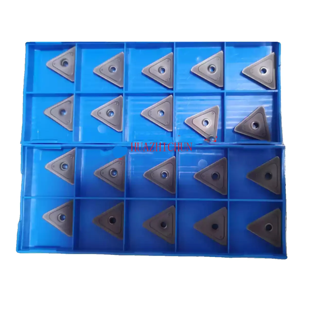 

HUAZHICHUN 10pcs T-slot quick feed cutting insert TPKN 2204PDSR PC3700 milling cutter insert