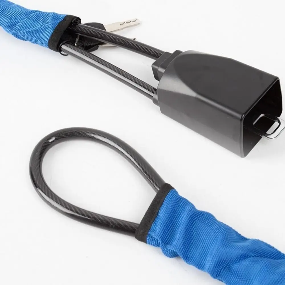 Sturdy Lock Car Steering Wheel Lock Bold Steel Cable Security Steering Wheel Lock Steel Rope with 2 Keys