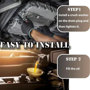 عموم استنزاف زيت السيارة طوقا استنزاف بولت الألومنيوم / النحاس نفط القابس الملحقات القابلة للاستبدال لفولكس فاجن أودي أفضل 10 غطاء محرك Amarok مبيعا - رقم 4