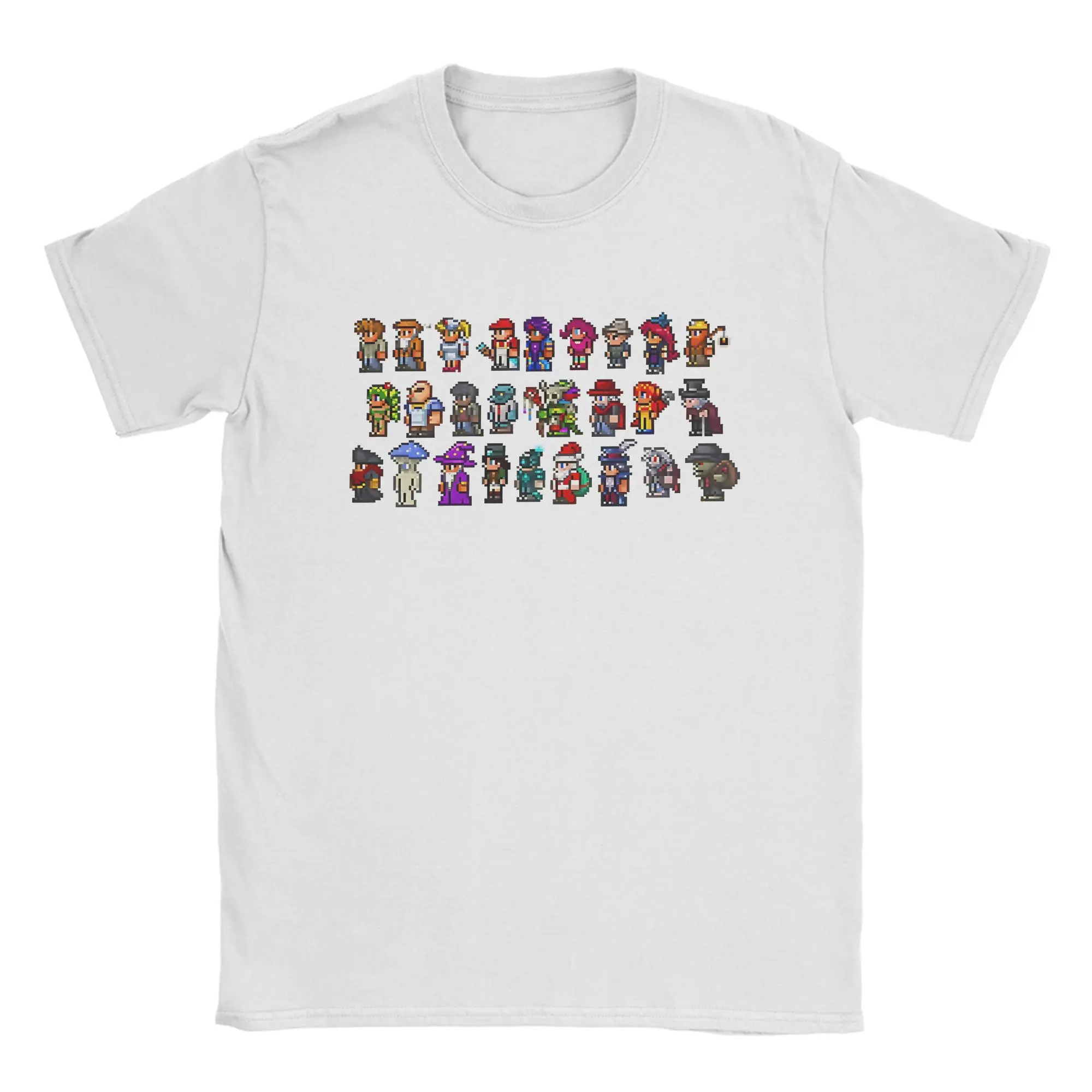 Day Gift Terraria Game Christmas T-Shirt for Men Pure Cotton Tees Crew Neck Short Sleeve T Shirts Birthday Present Clothes