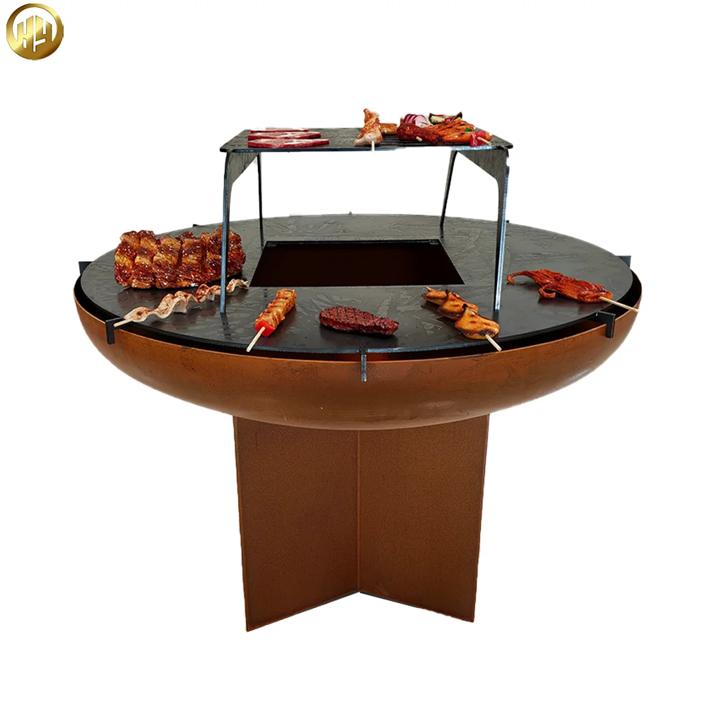 BBQ Grill - Portable Metal Barbeque Grill for Large-Space Cooking