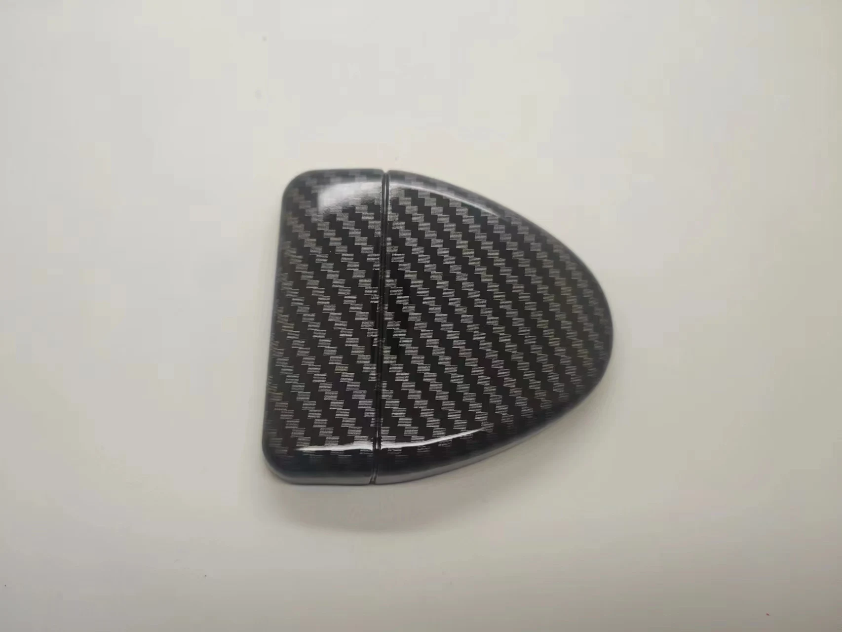 غطاء ممسحة نافذة السيارة الخلفية لسيارة VW Touareg First Gen 2004-2010 من ألياف الكربون اللامعة #2