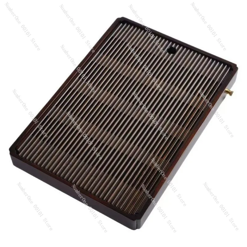 

Бамбуковый поднос для чая - бытовой прямоугольный сливной чайный столик, двойной слив, сухой чай, море