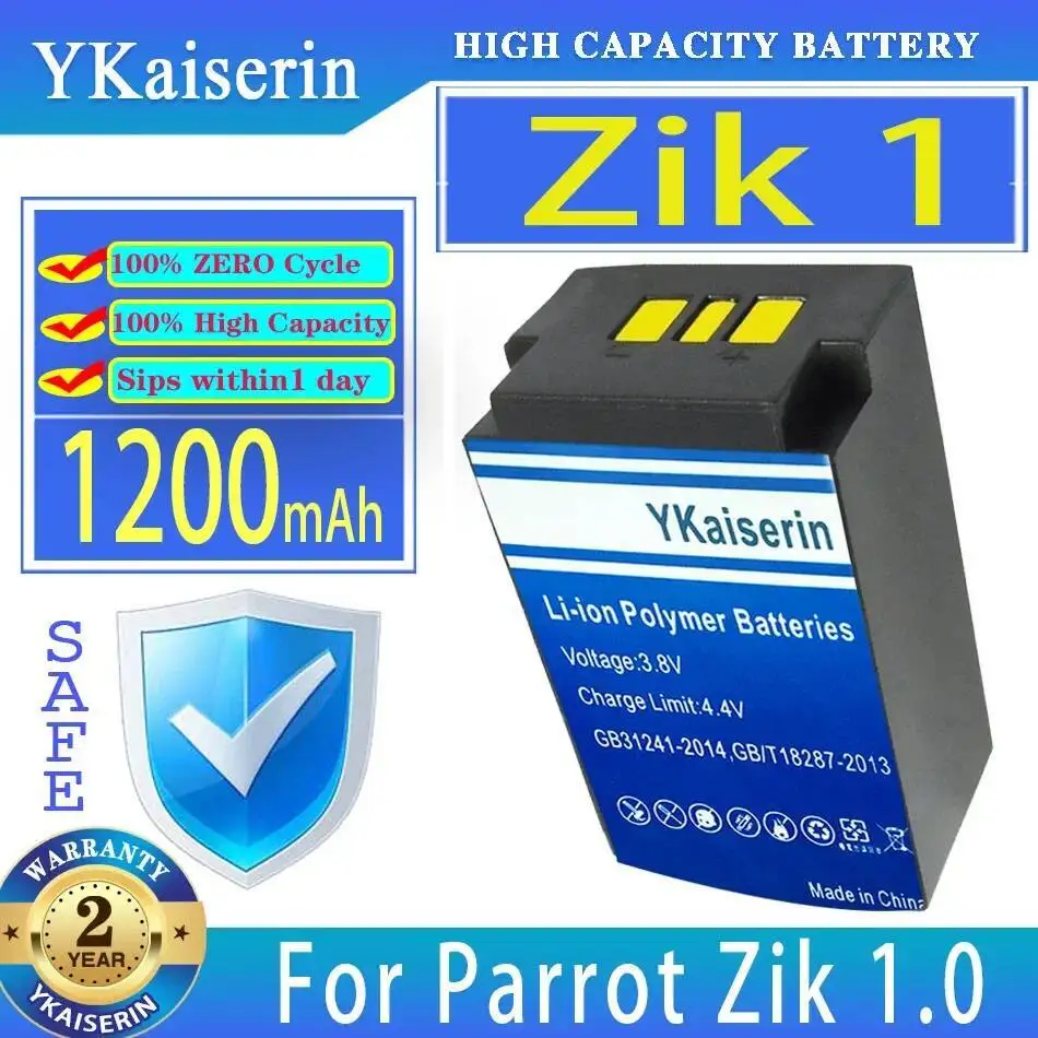 

For Parrot Zik 1 1.0 One Stable 1200Mah Headset Battery