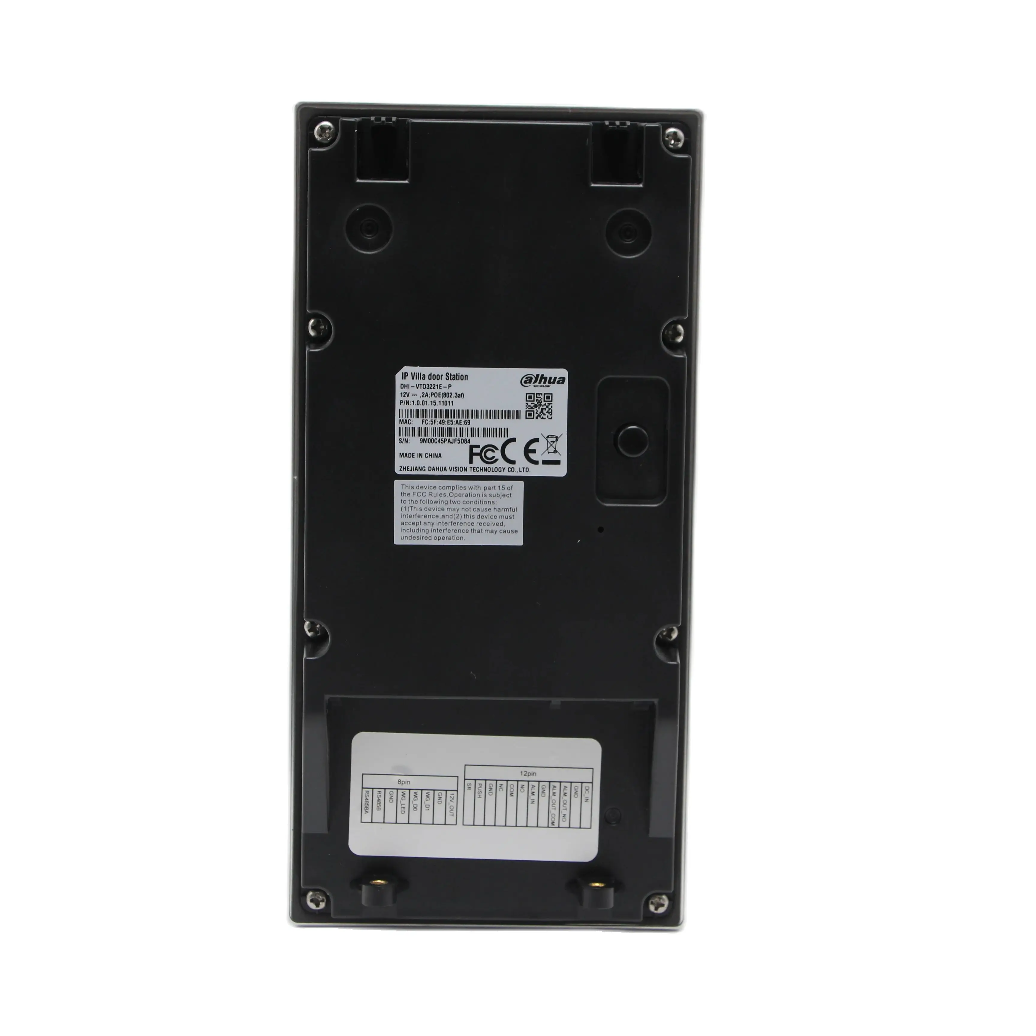 Dahua VTO3221E-P IP Villa Door Station Aluminium alloy plate, IK08, IP55 Video intercom