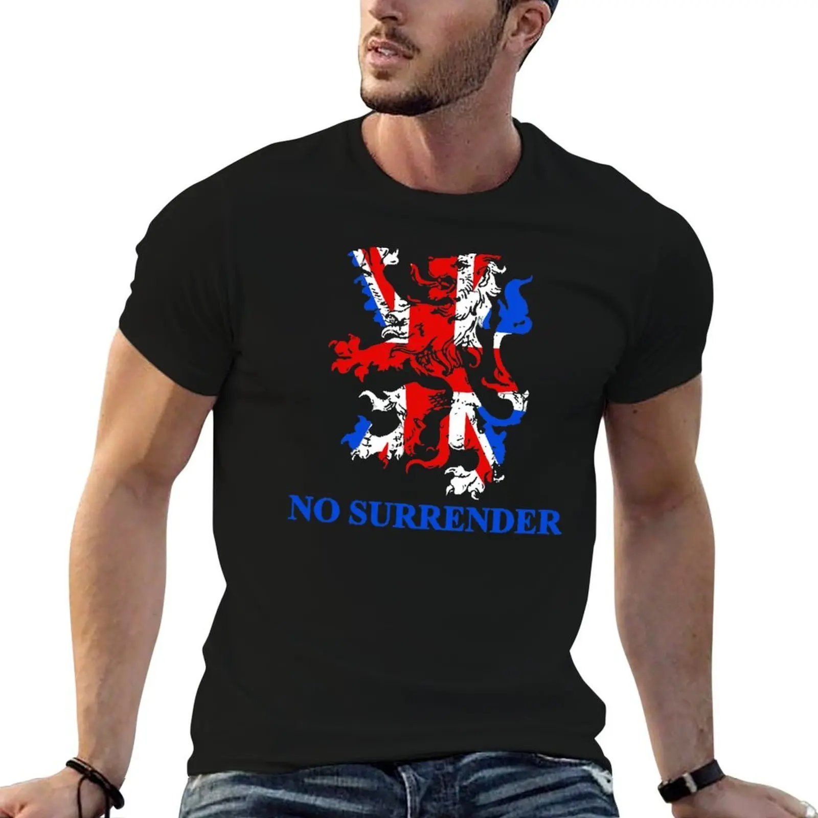 

no surrender T-Shirt mens graphic t shirts man t shirt cotton high quality T-Shirt