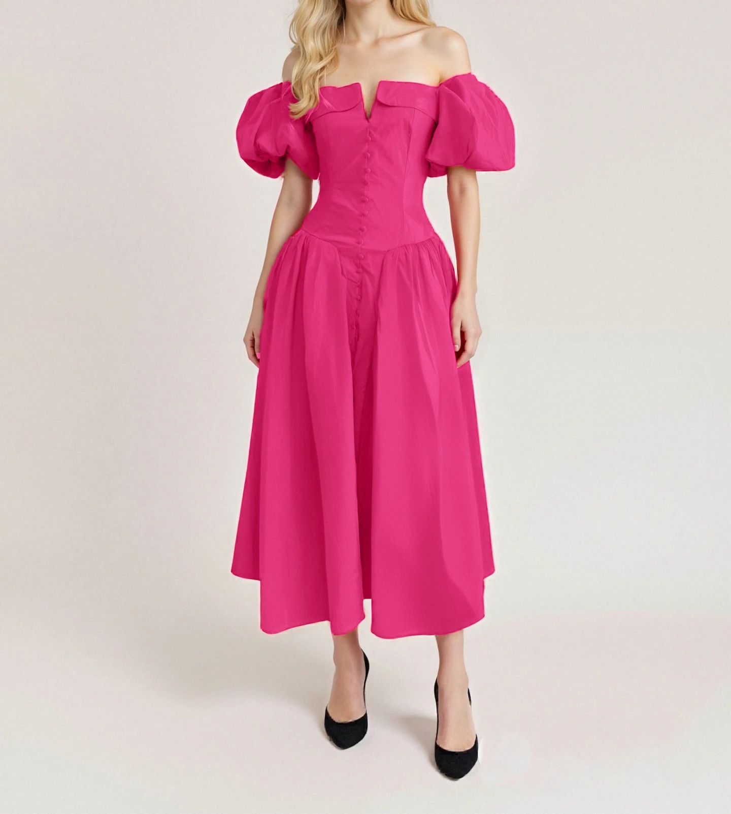 

High quality French elegant short skirt 2025 new style hot seller collar slim high waist plain weave party skirt-GZINS010