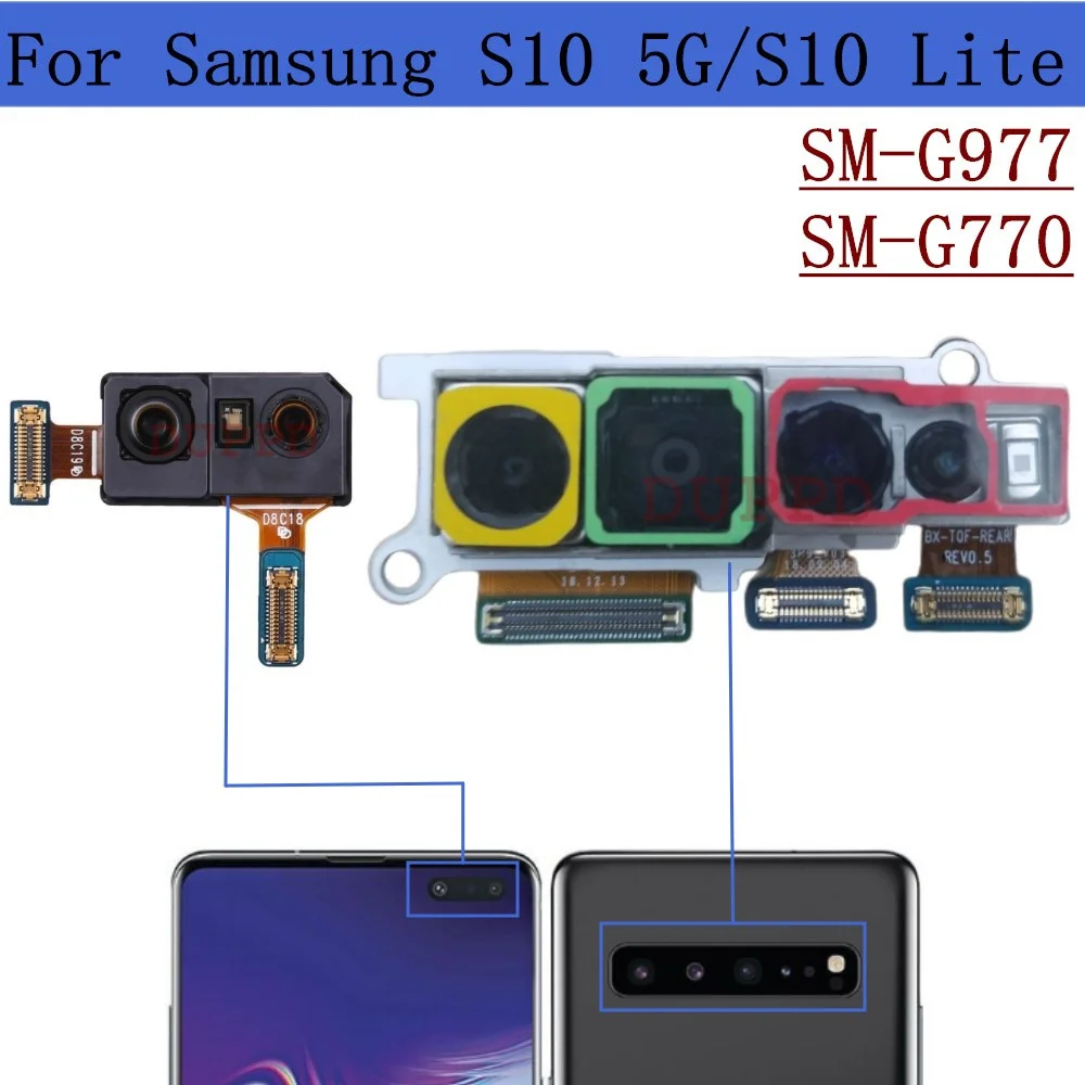 Back Rear Main Camera For Samsung Galaxy S10 5G Lite G770F /DS G977U G977N G977B G977P G977T Front Camera Part