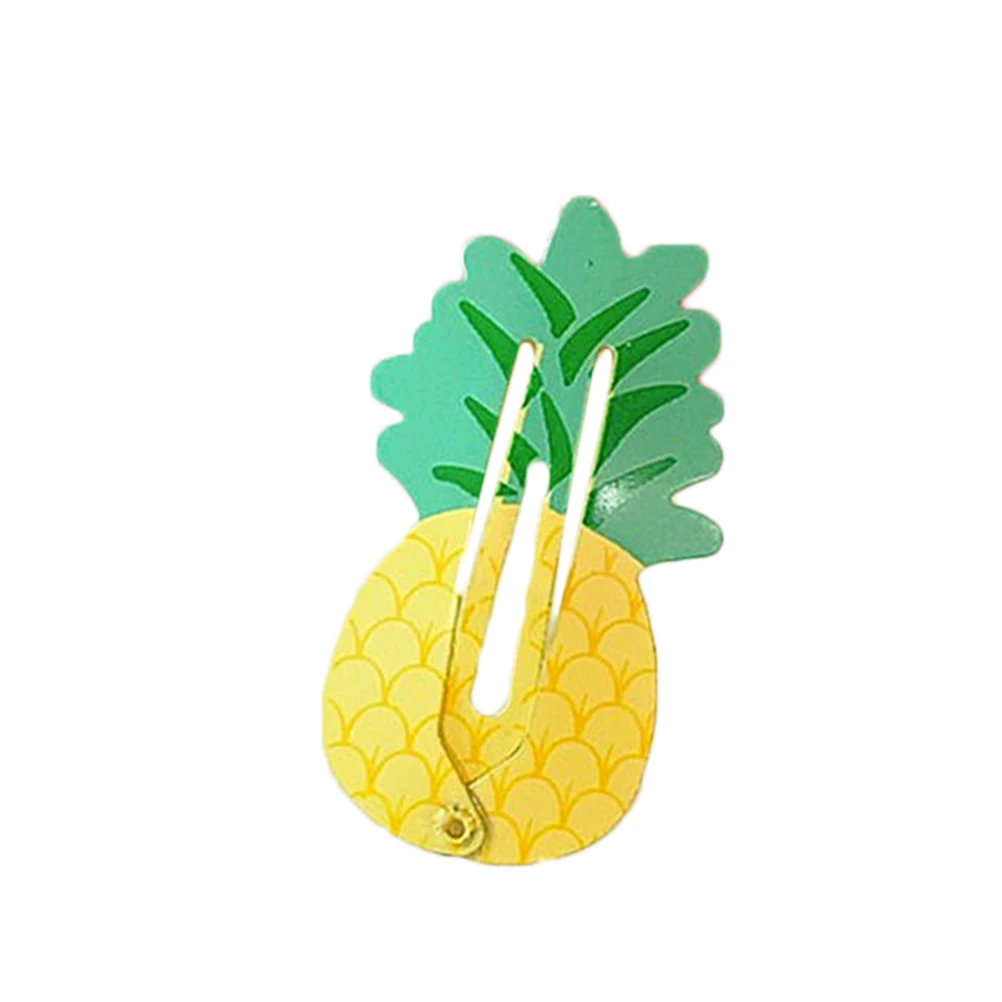

10Pcs Baby Girls Hair Clips Small Pineapple Shape Metal Kids Hair Accessories Daily Wear Festival Party Toddler Hair Pins