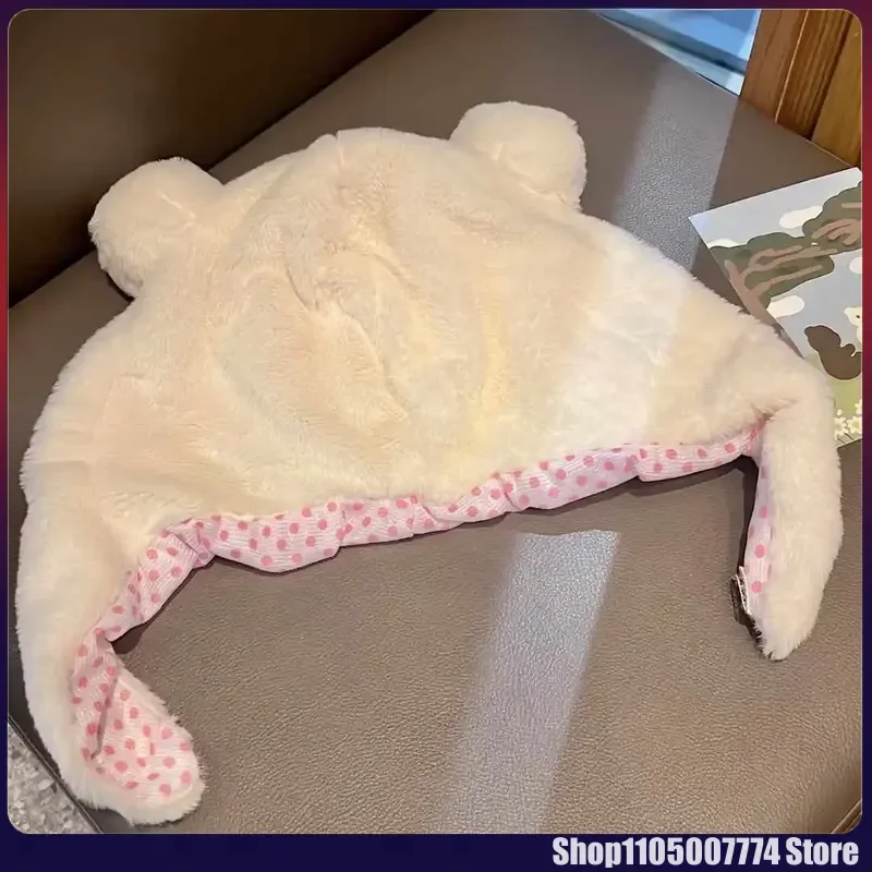 Kawaii Rilakkuma Korilakkuma الدب Ushanka قبعة قبعة الشتاء لطيف للنساء الفتيات الفتيان الاطفال الكرتون أنيمي قبعة Gorras الهدايا #4
