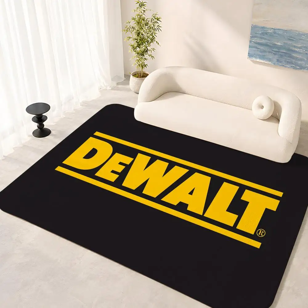 Brand D-DeWalt Cool logo Floor Mat Floor Mat Soft Flannel Non-Slip Door  Rug for Living Room