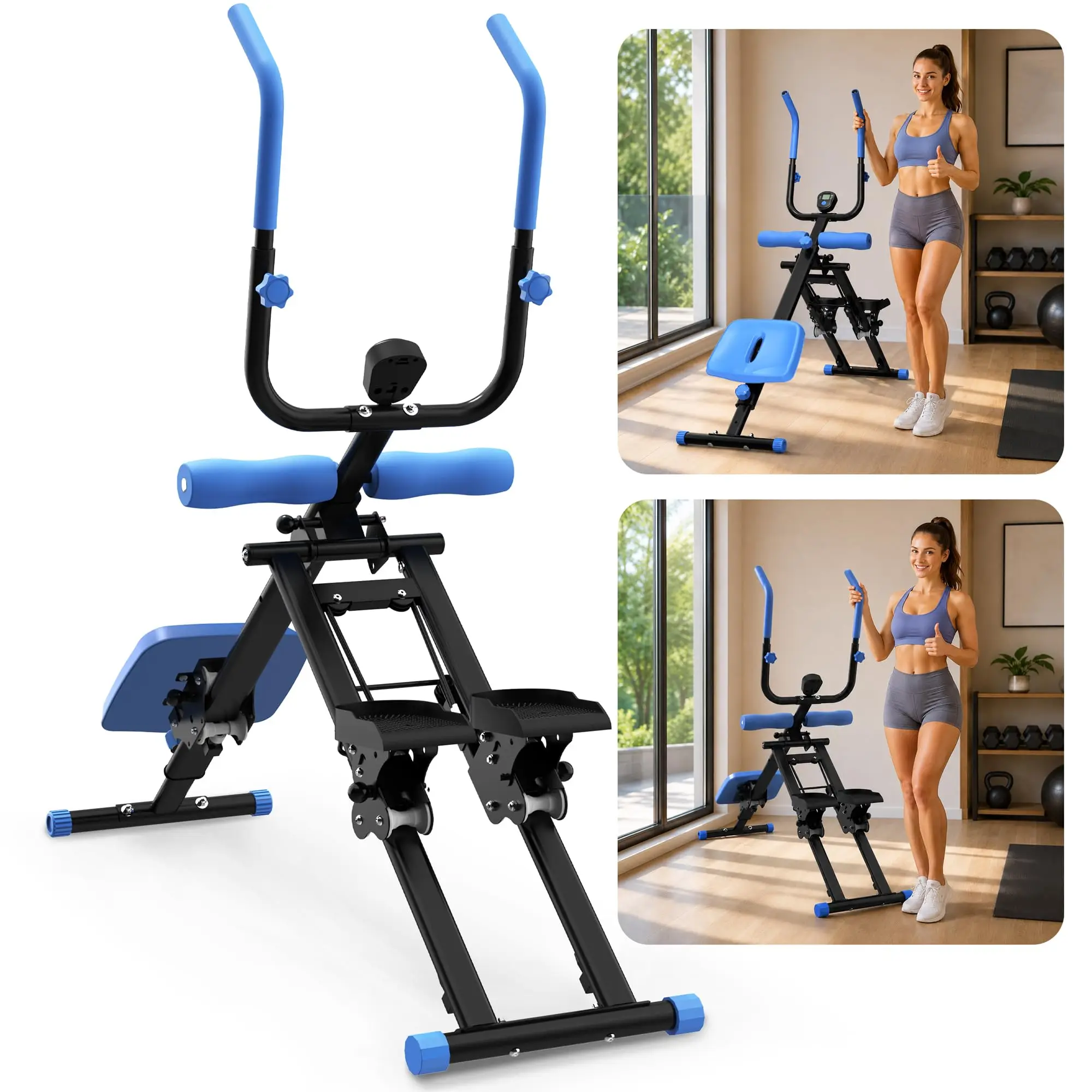 2-in-1 Stair Stepper and Ab Workout Machine