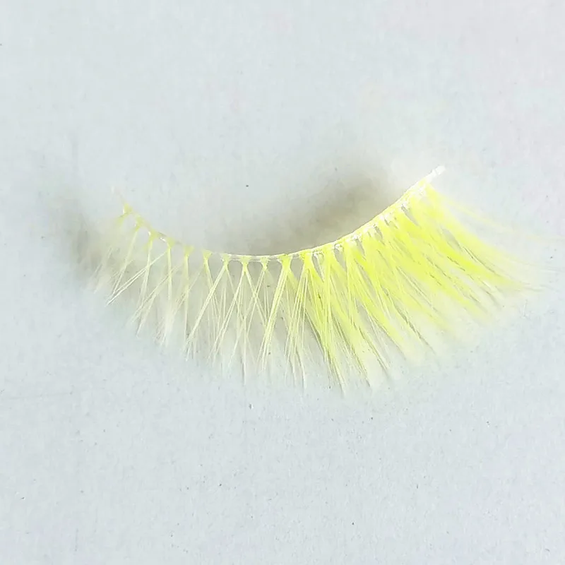 グリッターカラフルなつけまつげ 3D シルクファイバーグラデーショングリッター再利用可能な防水まつげパーティーコスプレビーガン虐待フリー