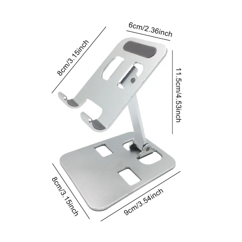 Aluminum Alloy Desktop Mobile Phone Stand Foldable iPad Tablet Support Cell Phone Desk Bracket Lazy Holder For Smartphone Mount