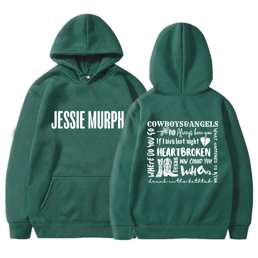 

Hip Hop Hoodie Jessie Murph Long Sleeve Gothic Fleece Sweatshirt Graphic Printing Grunge Clothing Moletom Vintage Soft Pullovers