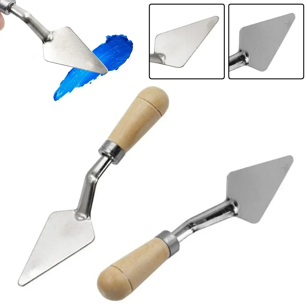 2pcs Scraper Knife Cutter Palette Oil Mix Painter Paint Tool Pigment Texture Artist Scraper Cutter Spatula Painter Paint Tools