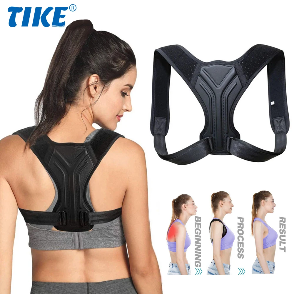 

TIKE 1 PC Back Posture Corrector Corset Clavicle Spine Posture Correction Back Support Belt Comfortable Soft Strip Corrector New