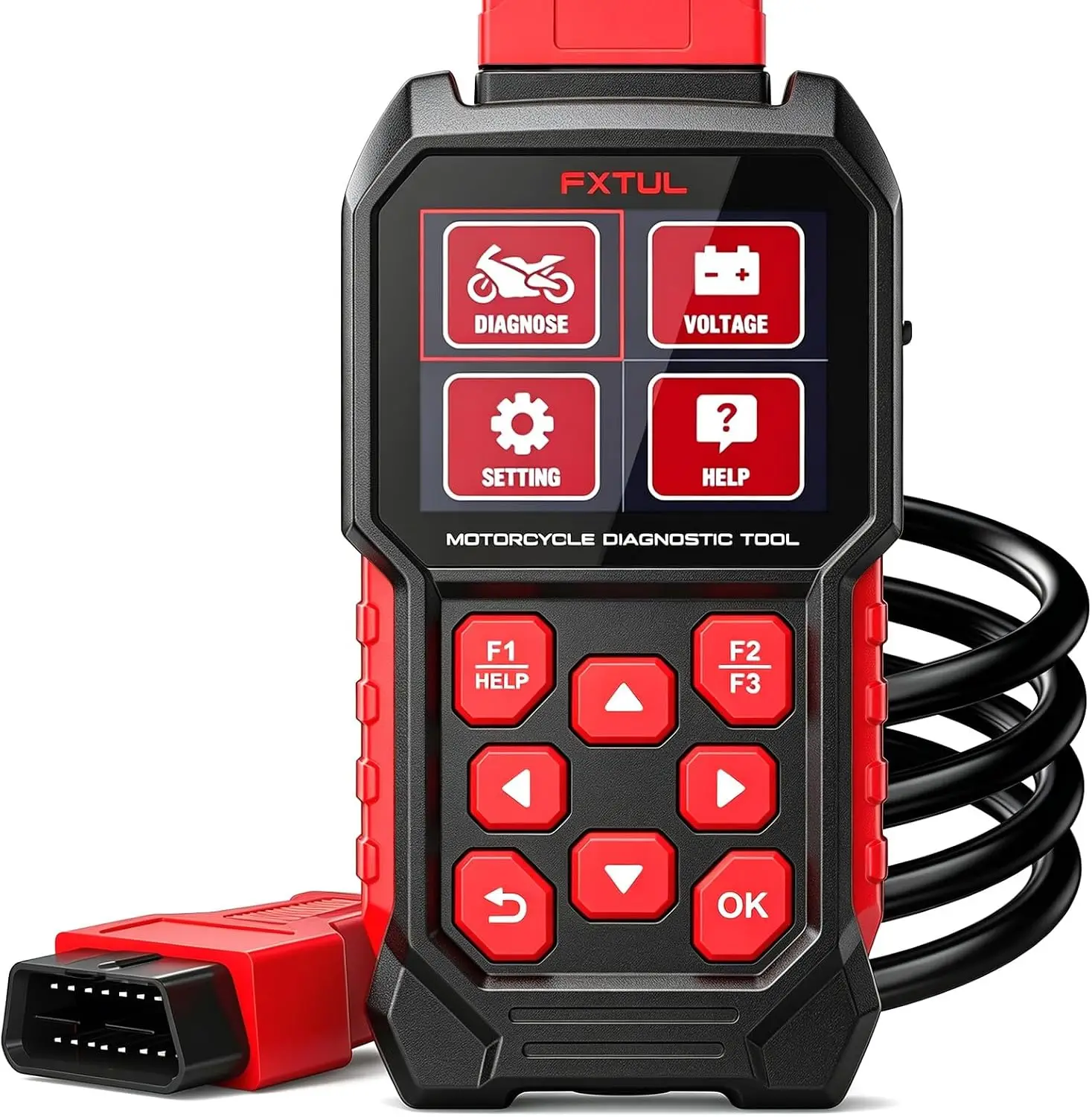 M4-EU Motorcycle Diagnostic Tool Full System OBD2 Scanner 12+ Brands